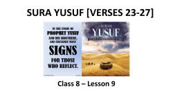 SURA YUSUF [VERSES 16-18]