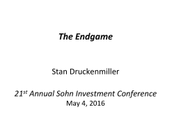 The Endgame - SOHN &ndash; Conference Foundation
