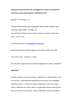 Multidisciplinary Near-Surface Geophysical Investigations to Detect