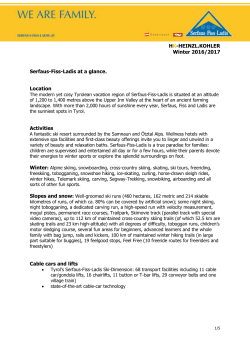 Serfaus-Fiss-Ladis at a glance