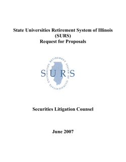 I. RFP Summary Statement