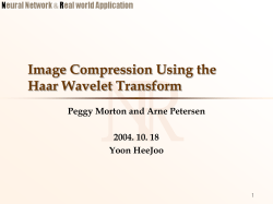 Image Compression Using the Haar Wavelet Transform