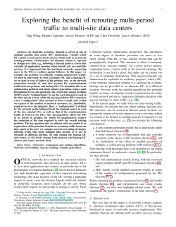 Exploring the benefit of rerouting multi-period traffic to multi
