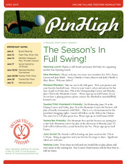 The Season`s In Full Swing!