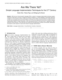 Are we there yet? Simple Language-Implementation - RMoD