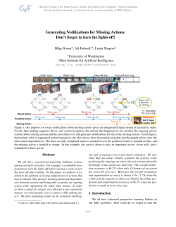 Generating Notifications for Missing Actions