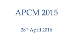 Powerpoint Presentation from 2016 APCM