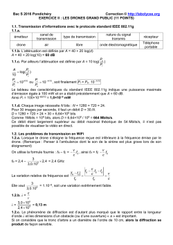 Bac S 2016 Pondich&eacute;ry Correction &copy; http://labolycee.org EXERCICE