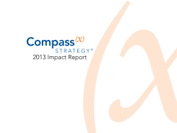 2013 Impact Report - Compass(x) Strategy