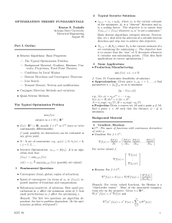 OPTIMIZATION THEORY FUNDAMENTALS Kostas S. Tsakalis