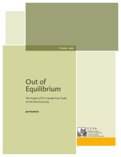 Out of Equilibrium - Canadian Centre for Policy Alternatives