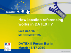DATEX II: what`s new on locations?