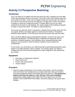 Activity 2.2 Perspective Sketching