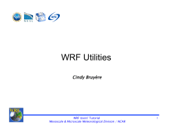 WRF Utilities