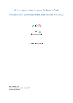 the manual here - Universität Düsseldorf: Psychologie