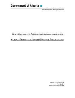 HISCA - Alberta Diagnostic Imaging HL7 Messaging