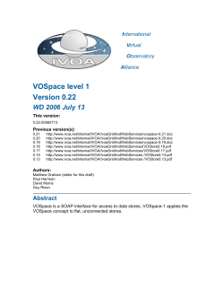 3. VOSpace data model