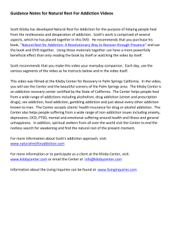 Guidance Notes for Natural Rest For Addiction Videos