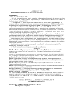 acuerdo n&deg; 2972 - suprema corte de justicia