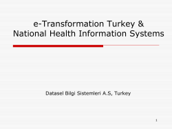Health Transformation Programme Health