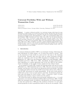 Universal Portfolios With and Without Transaction Costs