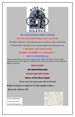 5th Annual Oshawa Ride of Silence
