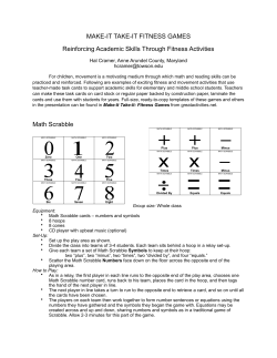 Hal Cramer`s - make-it take-it fitness games