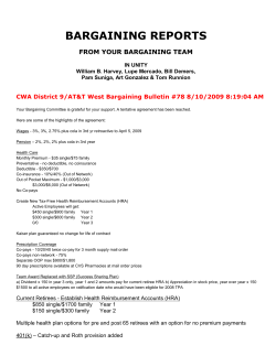 bargaining reports
