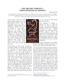the drueke company &ndash; chess designed in america