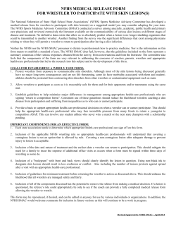 physician release for wrestler