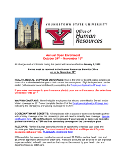 Annual Open Enrollment October 24 th