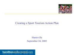 A Sport Tourism Action Plan