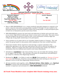 Youth Team Member Application