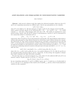 AND&circ;O DILATIONS AND INEQUALITIES ON NONCOMMUTATIVE
