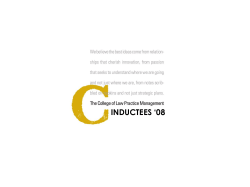 Class of 2008 - College of Law Practice Management