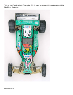 This is the IFMAR World Champion RC10 used