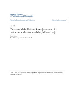 Cartoons Make Unique Show [A review of a caricature and cartoon