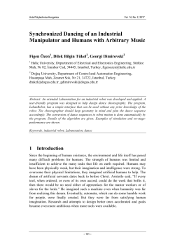 Synchronized Dancing of an Industrial Manipulator and Humans