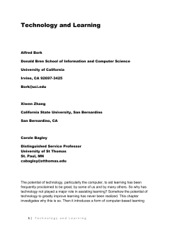 Technology and Learning