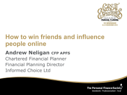 Evolving a Social Media Strategy for the IFA Market
