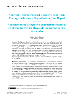 Applying Trauma-Focused Cognitive Behavioral Therapy Following