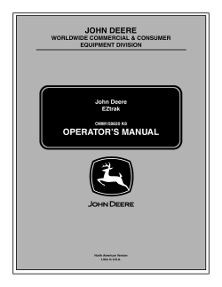 operator`s manual