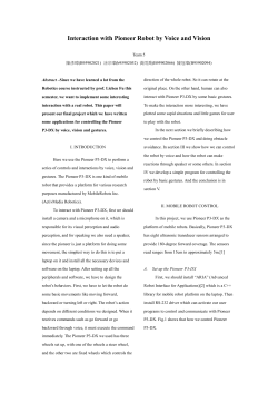 Interaction with Pioneer Robot by Voice and Vision