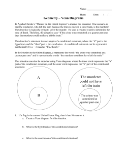 Geometry &ndash; Venn Diagrams