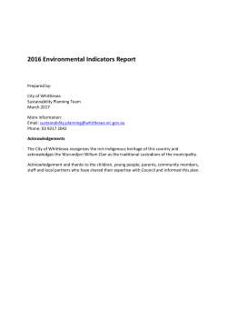 2017 Environmental Indicators Report