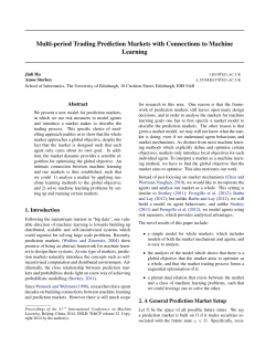 Multi-period Trading Prediction Markets with Connections to