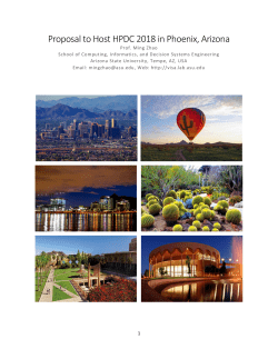 Proposal to Host HPDC 2018 in Phoenix, Arizona