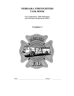 Nebraska Firefighters Task Book