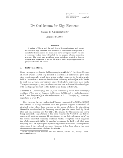 Theorem 1.1 Suppose (uh) and (u`h ) are sequences of vector fields