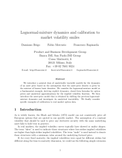 Lognormal-mixture dynamics and calibration to market volatility smiles